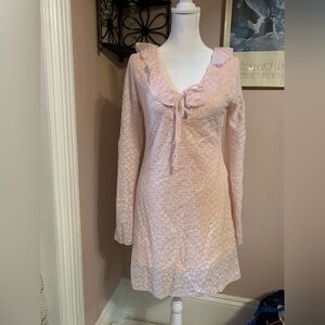 See You Monday XL Blush Lace Dress coquette girl feminine ballet core